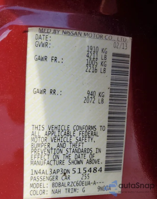 1N4AL3AP3DN515484: 67668055