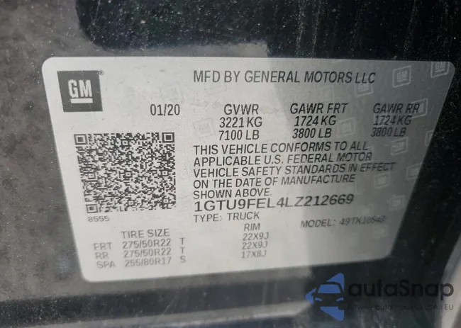 1GTU9FEL4LZ212669: 67146535