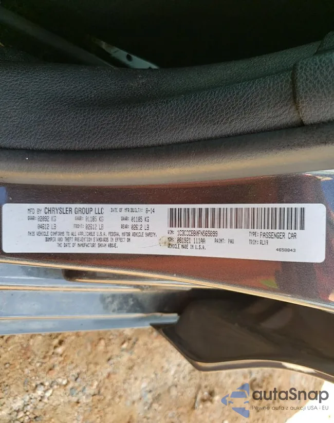 1C3CCCBB0FN565899: 68678225