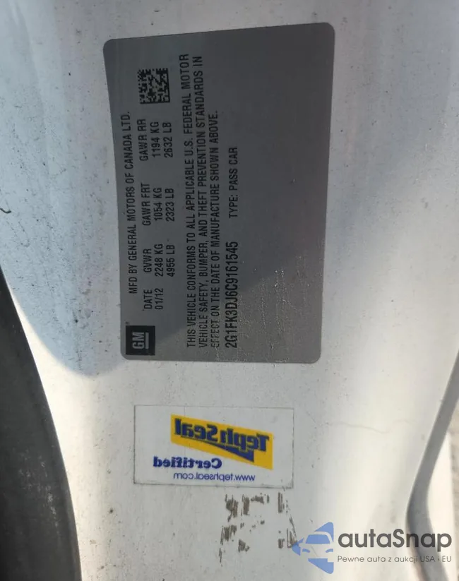 2G1FK3DJ6C9161545: 70825135