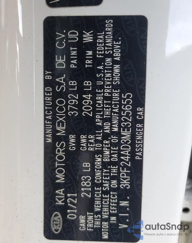 3KPF24AD3ME325655: 70833475