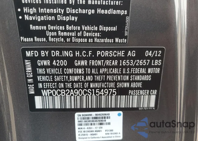 WP0CB2A90CS154975: 67983285