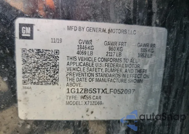 1G1ZD5STXLF052097: 68141535