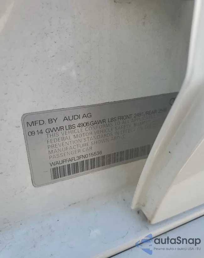 WAUFFAFL3FN015536: 69469595