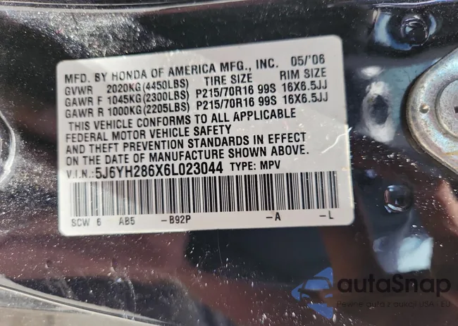 5J6YH286X6L023044: 69520655