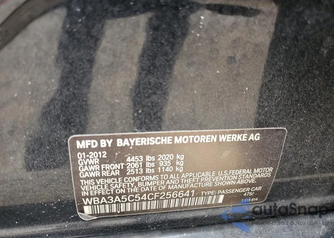 WBA3A5C54CF256641: 70489845