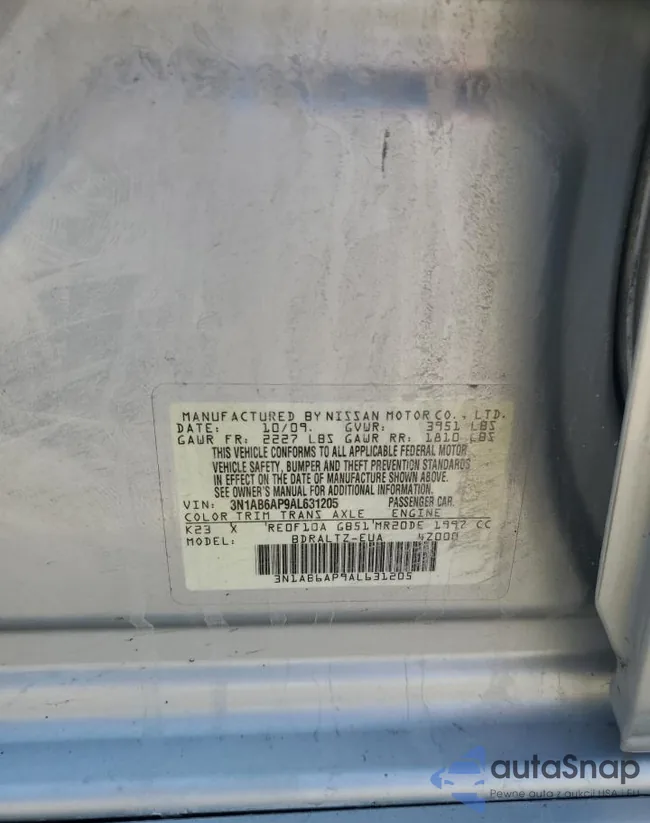 3N1AB6AP9AL631205: 69620355