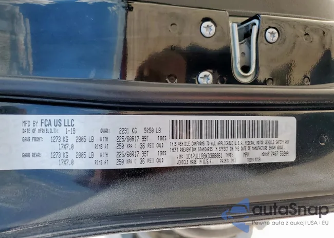 1C4PJLLB9KD388061: 67319145