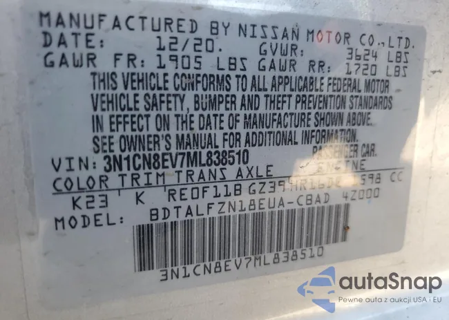 3N1CN8EV7ML838510: 69964355