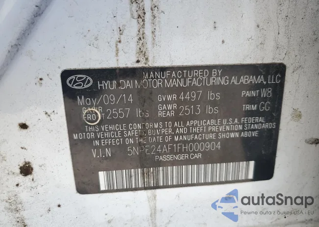 5NPE24AF1FH000904: 69231445