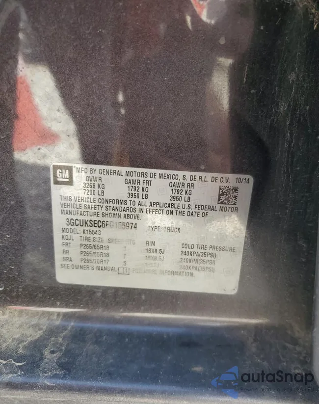 3GCUKSEC6FG155974: 70768275