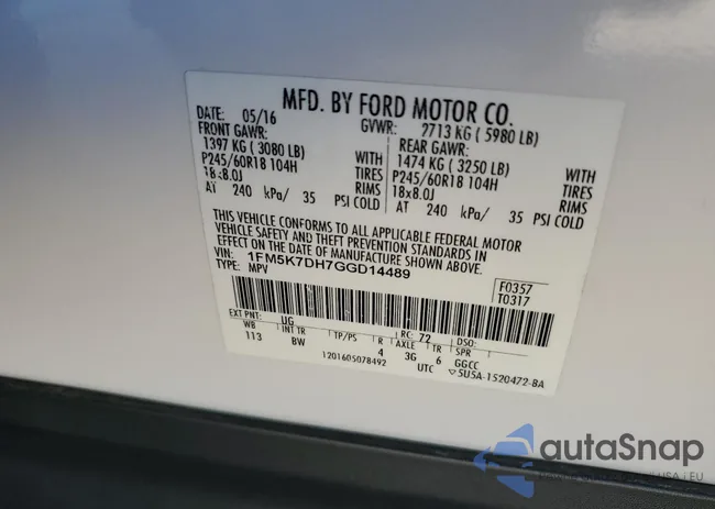 1FM5K7DH7GGD14489: 67839195