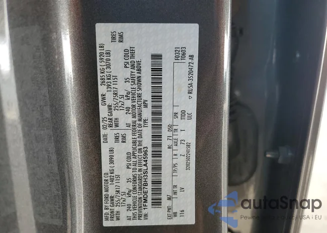 1FMDE7BH3SLA45963: 68542855