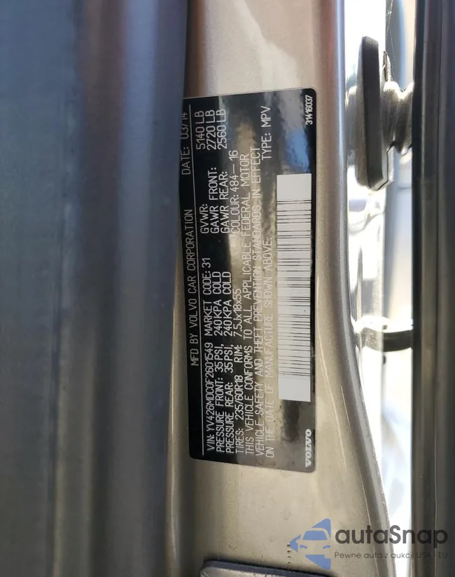 YV426MDC0F2601549: 70784415