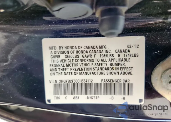 2HGFB2F50CH554112: 68497635