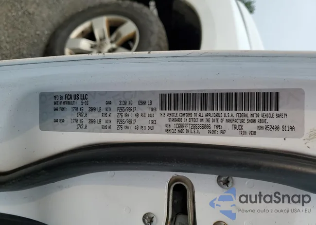 1C6RR7FT2GS366006: 67535805