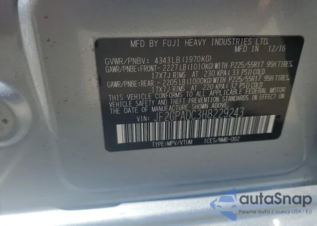 JF2GPADC3H8229243: 69115365