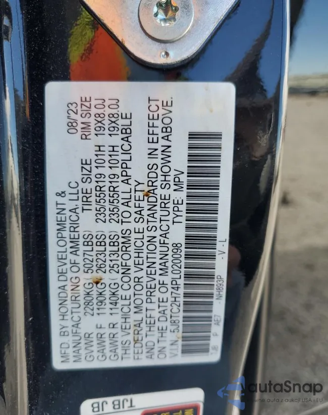 5J8TC2H74PL020098: 67820495