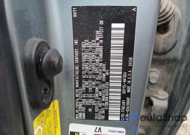 4T3BK3BB1BU054506: 70448765