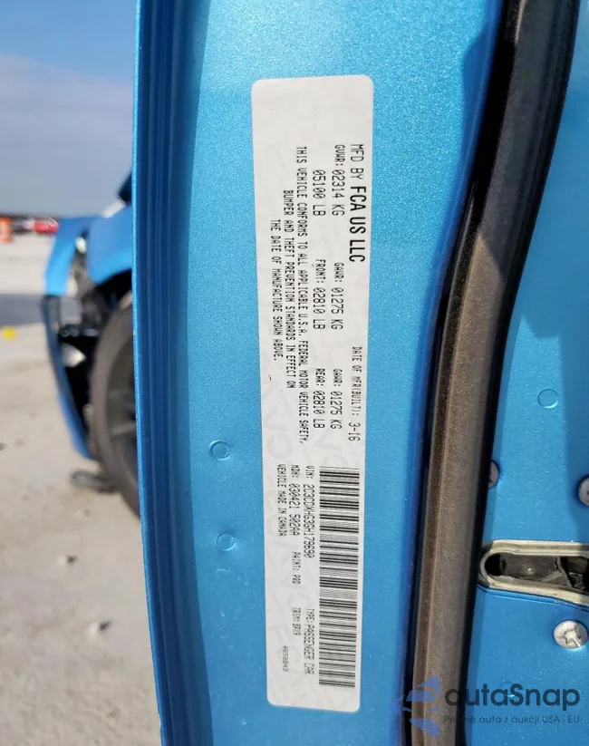 2C3CDXHG3GH179690: 70814695