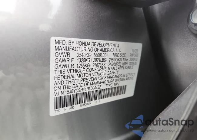 5J8YD9H41RL004722: 68811015