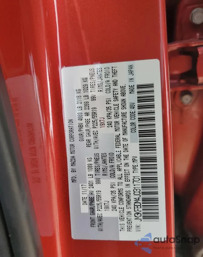 JM3KFBDM4J0311701: 70467155