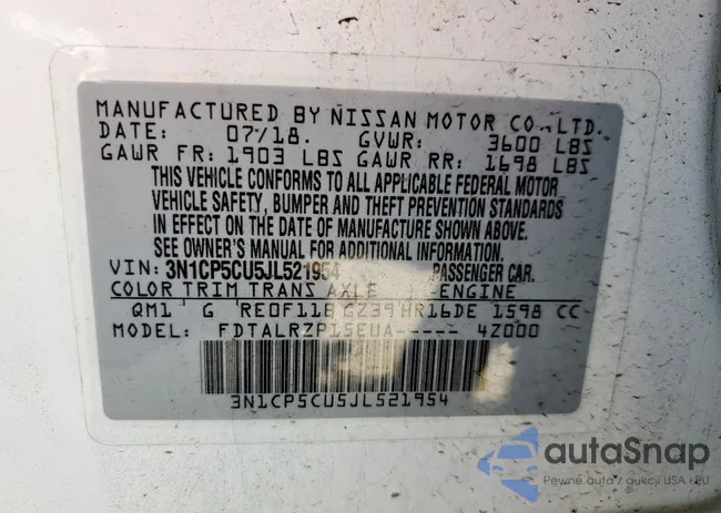 3N1CP5CU5JL521954: 69257485