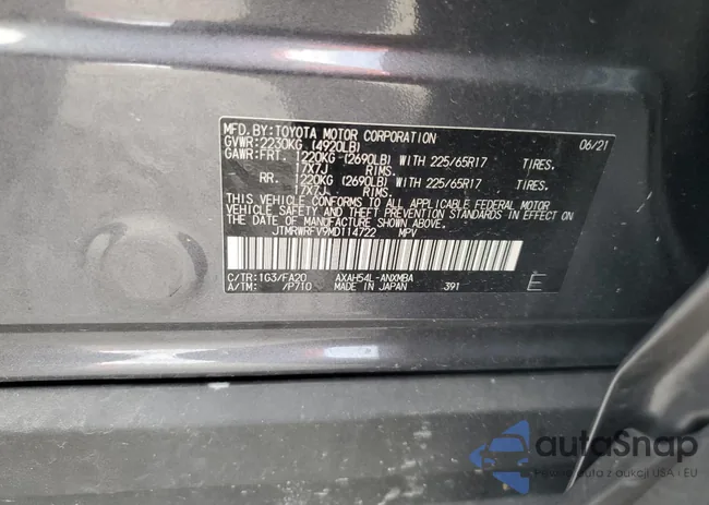 JTMRWRFV9MD114722: 69196305