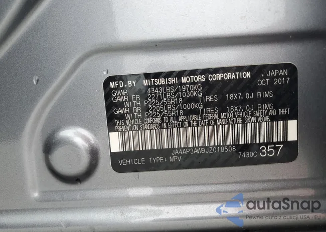 JA4AP3AW9JZ018508: 67539765