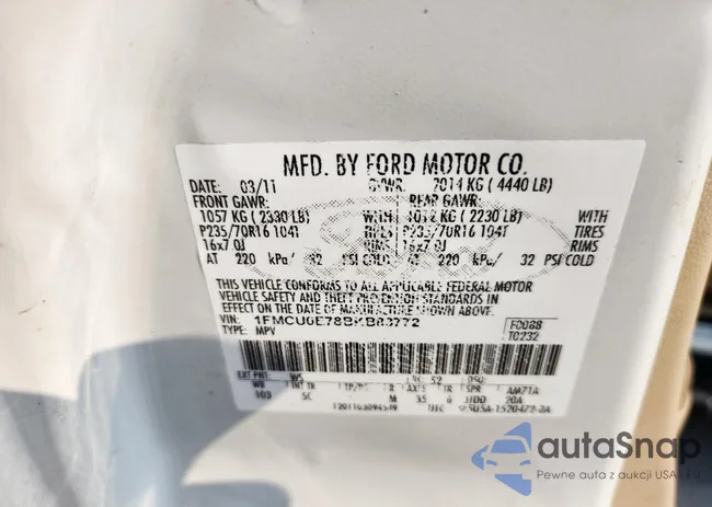 1FMCU0E78BKB83772: 70577035