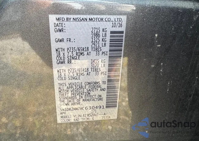 5N1DR2MM7HC630491: 68026425