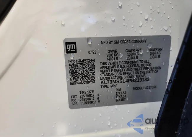 KL79MSSL4PB219182: 68978165