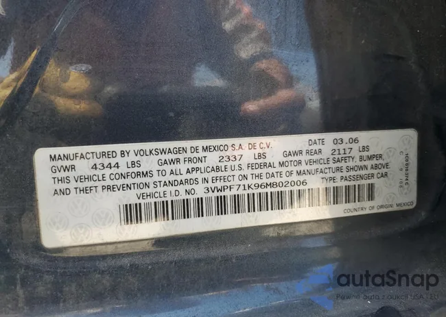 3VWPF71K96M802006: 68398305