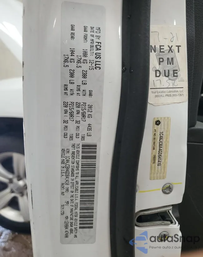 1C4NJCBA4GD641410: 91125415