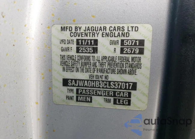 SAJWA0HB3CLS37017: 68303995