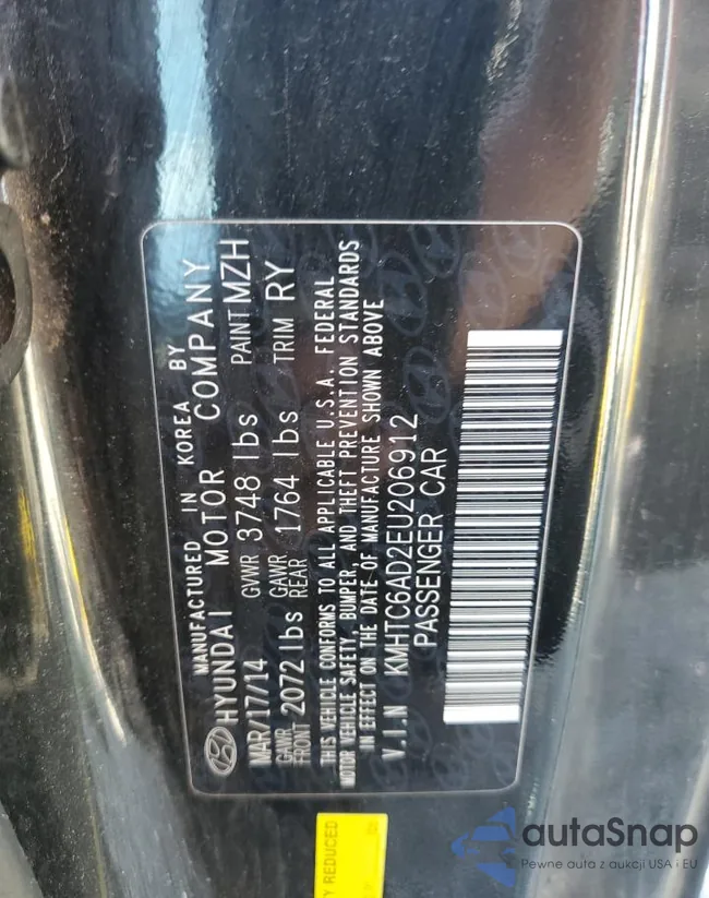 KMHTC6AD2EU206912: 86706485