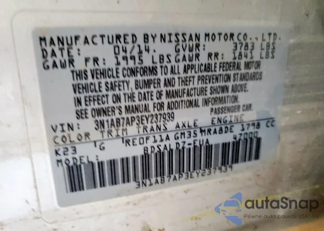 3N1AB7AP3EY237939: 66576185