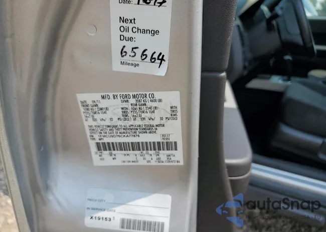 1FMCU9D76CKA77876: 67900595