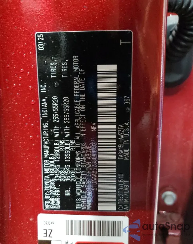 5TDAAAB52SS081132: 67419865