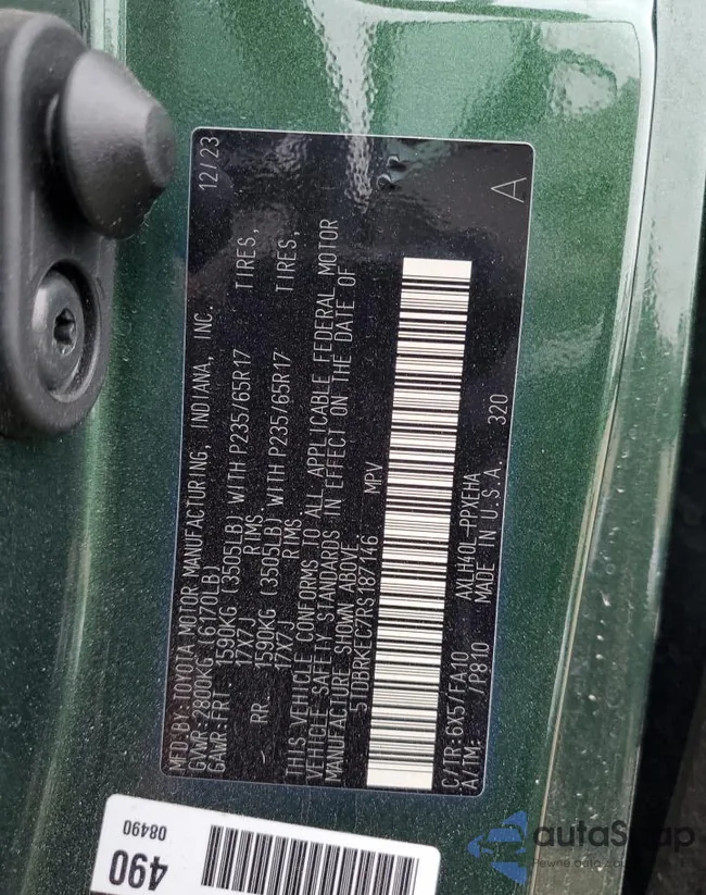 5TDBRKEC7RS187146: 70051545