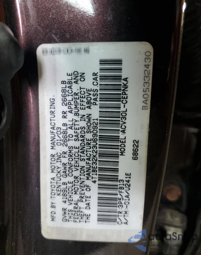 4T1BE32K23U690921: 67561845