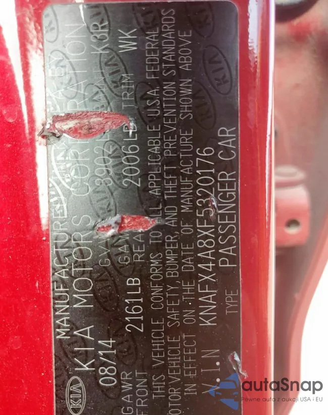 KNAFX4A8XF5320176: 67322545