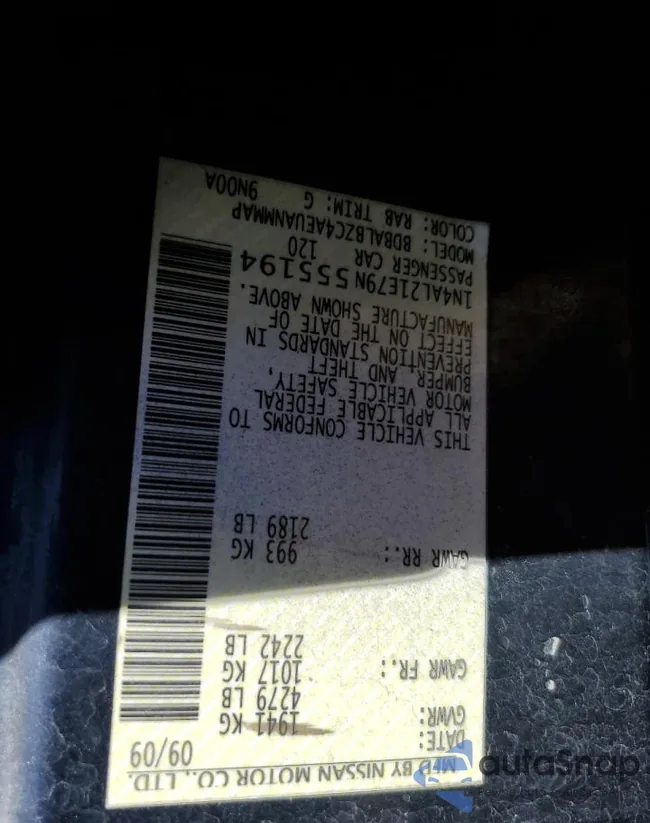 1N4AL21E79N555194: 70780815