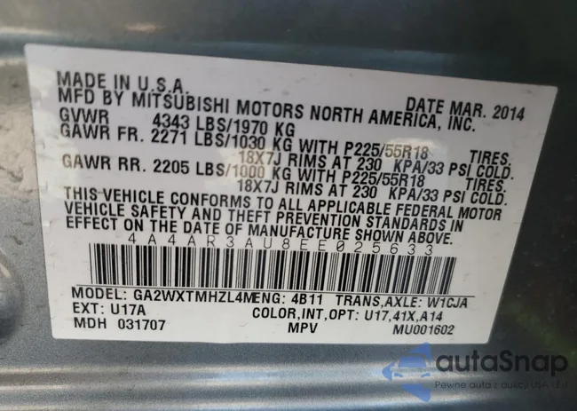 4A4AR3AU8EE025633: 85384915