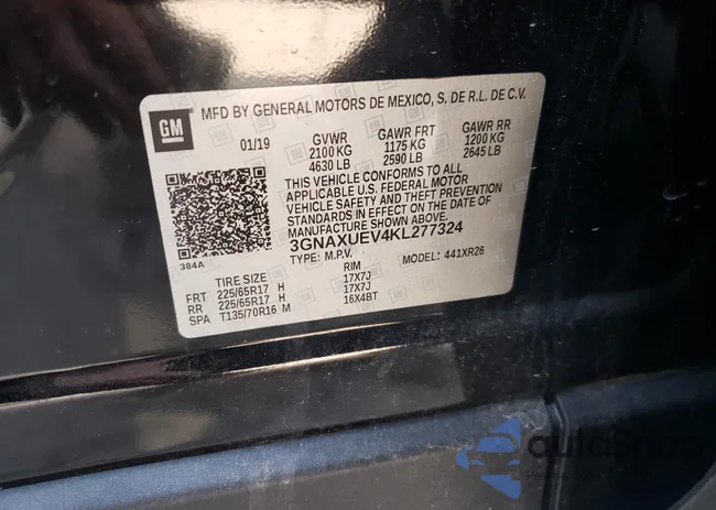 3GNAXUEV4KL277324: 69773475