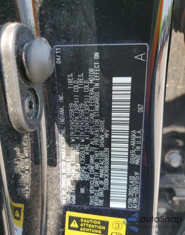 5TDDK3EH0BS080539: 67193495