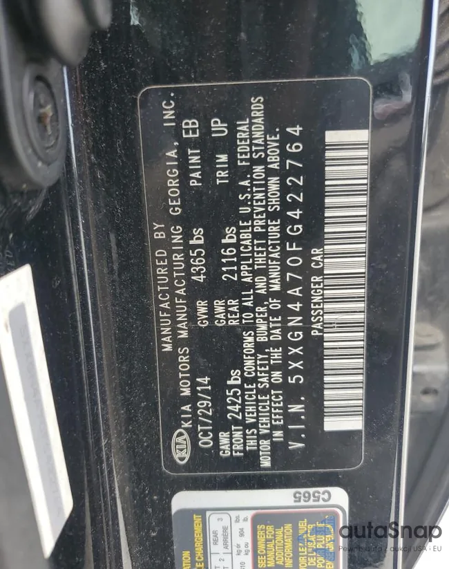 5XXGN4A70FG422764: 70576305