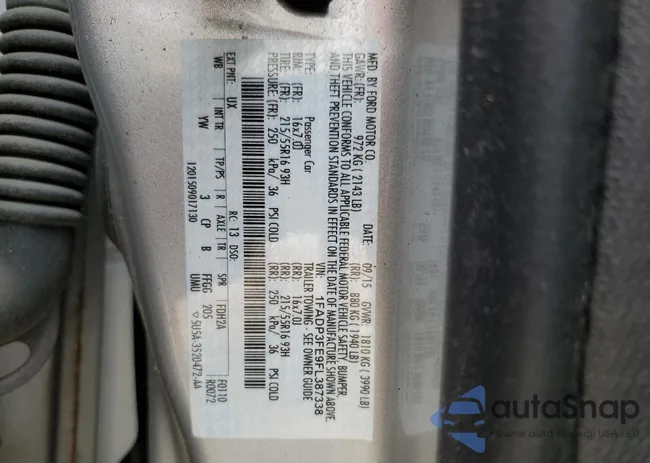 1FADP3FE9FL387338: 67347315