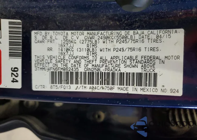 3TMMU4FN6FM082435: 69204285