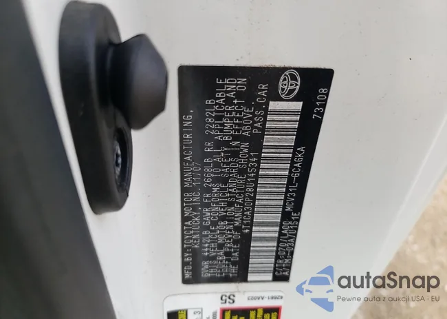 4T1CA30P28U145341: 69785915